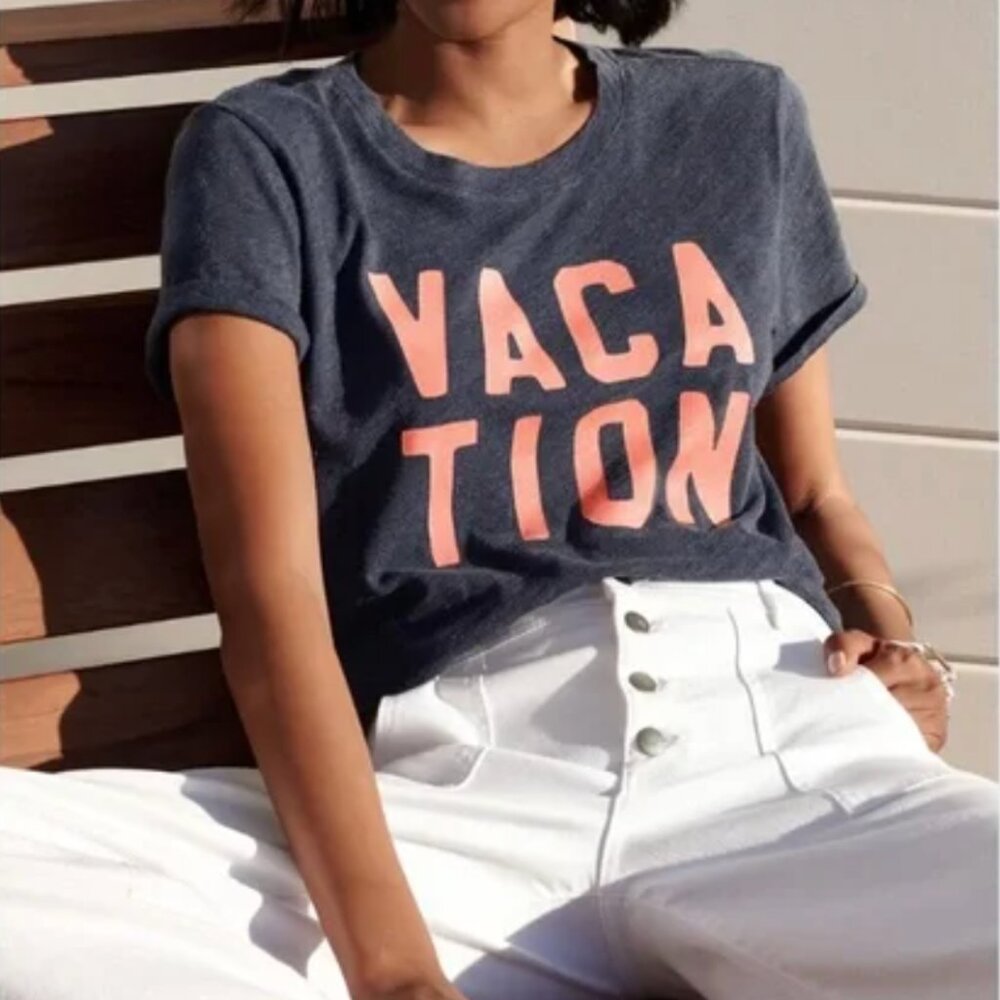 Z Supply Vacation Graphic Print Short Sleeve